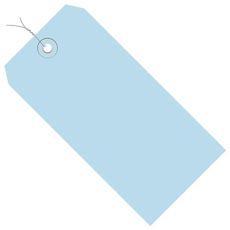 Bsc Preferred 6 1/4 x 3 1/8'' Light Blue 13 Pt. Shipping Tags - Pre-Wired, 1000PK BUY00015791